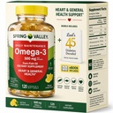 春季谷Omega-3 来自鱼油500 mg 120 Counter, SoftGels, General & Heart Health Edical Bundle 配Luall的45个糖尿病解码器