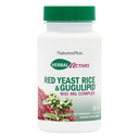 NaturesPlus 红东方大米 Gugulipid 综合体 - 450 mg, 60 Vegan Capsules - 处方质量草药补充剂,胆固醇支持 - 蔬菜,无葡萄糖 - 60 services