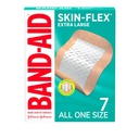 Band-Aid Brand Skin-Flex Adhesive Bandages for First Aid and Hood Care of Minder Cuts and Scrapes & Burns, Fingers & Knees的软体固态带,特大,全一尺寸,7厘米