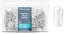 纯Caps USA - 空的蔬菜和Vegan Pill Capsules Size 00|100 加入 Pills| Clear| Non-GMO Certification| SLS, Gluten, 防腐自由