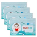 FeverCool 补丁 - Fever的冷却补丁, Migraine 和 Headache Relief QQ 在美国制造的 QQ 酷温 – Mess & Odor Free & Kids 2+QQ 4 Packs (16 x Patches)