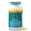 Macuhealth Omega 3 Fish Oil - 1100mg DHA,1100mg EPA,眼和脑健康补充,Triglyceride公式,120软胶