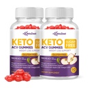 Keto Acv Gummys for Advanced Wight Loss & Belly Fat Burn - Pro Active Super Apple Vider Vinegar Gummys - 快速脂肪燃烧器对女性男性的饮食补充 - 免糖和糖脂(1000MG)