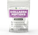 含Hyaluronic酸和维生素C的Collagen Peptides Powder,促进毛发、钉子、皮肤、骨骼和联合健康、不爱的Collagen蛋白粉,30名服务员,10 8 oz