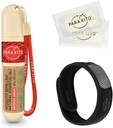 PARA'KITO Mosquito Repellent Bundle, 1 Mosquito Repellent Bracelet, 1 滚装Gel, Bug Repellent Bracelets, 戴式蚊子 Repellent 设备, 黑色