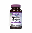 Bluebonnet 营养 L-Arginine 500mg/L-Orinithine 250mg,支持蛋白质代谢*,无豆类,无胶类,非GMO,科舍认证,维冈,100个蔬菜卡普尔