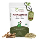 有机途径 Ashwagandha 根切和筛(Wisania somnifera) - 有机和科舍认证 QQ Vegan, Non GMO & Gluten Free QQ USDA认证 QQ 起源 印度 (1/4LBS / 4Oz.)