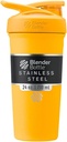 BlenderBottle Sport 绝缘无色钢摇摆瓶与Wire Whisk,24 Ounce,芒果 – 蛋白质摇摆和水合金,用于运动员和适身性全能,易混合,保持饮料冷却,可锁定的Lid