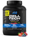 肌肉Tech Creatine Monohydrate Powder - Cell-Tech Creatine Powder 工作后恢复饮料,肌肉建构器和肌肉建构 Creatine 补充剂 - 果汁,6磅(56 Serv) - 包装 May Vary