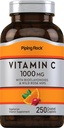 配有 Bioflavonoids & Rose HIPS 的 Piping Rock Vitamin C 1000mg → 250 caplets → 配有 Bioflavonoids & Rose HIPS → Vegetarian, Non-GMO, Gluten Free Supplement