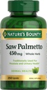 《大自然丰厚的锯子Palmetto支持前列腺和尿道健康》,草药健康补编,450毫克,250卡普勒斯