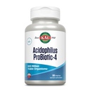 KAL Acidophilus ProBiotic-4,5亿科联,4个Probiotic Strains, 妇女和男子的Probiotics, Street Dried, L. acidophilus, L. bulgaricus, S. therophilus, B. bifidum, 100 services, 100 Veg Caps