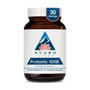 Ayush Herbs Probiotic 100B - 妇女、男子的Probiotics、消化卫生的Probiotics和Probiotics、气体救济、古特微生物平衡 -- -- 60个蔬菜卡普苏尔(1个计数)