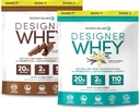 设计师 Wellness,设计师Whey 2lb French Vanilla和2lb Gourmet巧克力盒