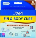 API 2 用于治疗细菌性疾病的Fin和Body Cure淡水鱼药粉包、治疗身体瘦肉、眼云、Fin和尾肉以及Gill病(2项)