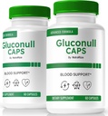 (2 Pack) Gluconull Caps, 官方 Gluco Null Caps 公式, 纯支持稳定水平和燃料能促进整体健康, 全自然成份, Gluco Null Glyco 优化器( 120 Capsules)