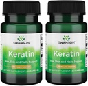 Swanson Keratin(来自藏文Wool) - 促进健康关节,头发,皮肤和钉子的自然补充物 - 帮助努里什健康连接组织 - (60卡普尔,每包50毫克) (2包)