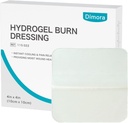 Dimora Hydrogel Burning 4"×4" - 烧和伤sdressing 瞬间冷却救治小烧和伤者,Soothing Moist Burning Pades 为第1-2度烧,切,Abrasions(10个计数)