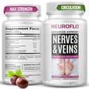 Mizzle Leg 环流补编 - 支持 Nerves, Veins 1470 mg, 8 in 1 Capsule of Chestnut, Diosmin, Hawthorn 在脚趾, 脚脚, Ankles, Calves, legs - Neuroflo