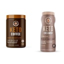 Ketogenic Coffee Mix Caramel Macchiato与MCT Creamer, 支持代谢,体重损失, Keto Det, 7.93 和 8.5 Ounces