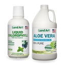 净土艺术 Aloe Vera 饮用 Gel 不受欢迎 64 fl oz + 液态氯酚薄荷 16 fl oz