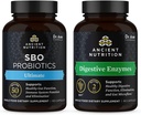 古代营养 SBO Probiotics Capsules, Ultimate, 60 Counter + 消化酶 Capsules, 90 Capsules,