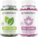 (Inulin FOS Prebiotic Fiber Gummies + Super Greens Gummys – Daily Supergreens with Spiruina, Alfalfa, Spinach, Broccoli, Beet Root, Acai) (英语).