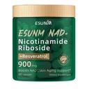 Nicotinamide Riboside 900mg, NMNH 补充Resveratrol 营养补充,抗衰老,能源,焦点-80卡普勒