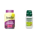 Senokot 饮食补充剂 Laxative Gummys, Natural Senna 提取剂, Gentle & Dulcollax 液态氧化剂, 兴奋剂自由氧化剂, 用于舒适救济, Cherry Flavor, 12 oz.