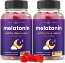 儿童与成年人的Melatonin Gummys 儿童与成年人的Melatonin Gummys – 自然睡眠援助 无毒品, Vegan Berry Flavor 儿童Melatonin Gummy 补充 → 2.5mg, 5mg 或 10mg Dose → 睡眠药丸 替代 60 Gummys (Pack of 2)