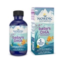 北欧自然婴儿的DHA, 不受欢迎 - 2 oz - 1050 mg Omega-3 + 300 IU 维生素 D3 - 支持婴儿的脑,视觉和神经系统发育 - 非GMO - 服务于May Vary