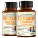 Glucosamine Chondroitin MSM – 含Glucosamine Sulfate 1500 mg, Chondroitin 和 MSM 的男女联合支助补编 – 含Glucosamine Sulfate 1500 mg , Condroitin 和 MSM – 含卡蒂亚基,联合健康和灵活性- 2 Pack