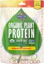 生命有机植物园 蛋白质平滑能源粉 10种服务 - Vegan, Grain Free & Gluten Free Plant 与 Yerba Mate,维生素B12, Probiotics & Enzymes, 15g 蛋白质