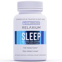 Relaxium睡眠援助,14天供应,非哈比特形式,改善睡眠的饮食补充,无毒品,减轻压力,配有Magnesium, Melatonin, GABA, Chamomile, Made in America (28 Vegan Capsules)