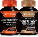 减低LABSRX Quercetin 与布罗姆兰 | 蘑菇盖