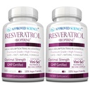 · 核准科学 − resveratrol - 1000 毫克 Trans resveratrol - 250 毫克 多酚 - 98% 纯度水平 - 包括 Bioperine - 380 Vegan 友好瓶 - 2瓶