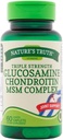 自然真理三重力量 Glucosamine Chondroitin MSM 复合饮食补充 - 60个加合卡片,包2