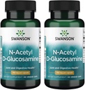 Swanson N-Acetyl D-Glucosamine - 促进联合支持和胃肠卫生的自然补充 - 支持健康卡通的自然公式 - (60 Vegie Capsules,每包750毫克) (2包)