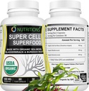 Sea Moss 60 Capsules USDA 认证的爱尔兰有机海 Moss Capsules 配有 Bladderwrack & Burdock Root – 对男女的免疫支持补充 女性维生素和男性维生素(1包)