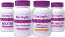 BariMelts 完整的后巴氏外科手术包 - 多维他明, 含维生素C的铁, Biotin, 和亲生药物