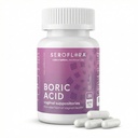 Seroflora Boric酸性阴道药丸 600 mg 30 capsules - 女性的Boric酸性药丸 - 女性的阴道健康pH平衡 - 支持阴道食臭控制. 美国制造的