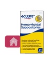 Equate hemorrhoidal suppositories, Relief from Burning, Iching and discomfort of Hemorrhoids, 24 Counter (Pack of 1) + STS 粘贴剂.