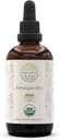 HerbEra Ashwagandha B120 无酒精草药提取剂 Tincture, 超集中的USDA有机体(Shui Qie, Indian Ginseng, Withania Somnifera) 4 fl oz
