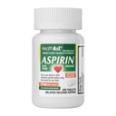 HealthA2Z® Aspirin 81 mg → DYE Free → DYE → 低强度 → 200 Counts → 200 Consults → 减低小痛 肌肉疼痛 + Cramps → Fever 减低头痛 → (NSAID)