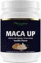 天堂草药 Maca Up Vanilla Vegan 蛋白质粉,有机培亚和棕色水稻, Maca Root, Aminogen 消化酶 Blend, Nutrim Oat Bran Fiber, 15种服务, 450克
