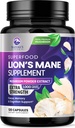 Lions Mane Mushroom Capsules 10,000mg - 狮子的 Mane 补充 Capsules 用于记忆和焦点支持,脑,免疫健康支持,Vegan, Bottled in America, Lions Mane Mushroom Powder Extract, 120 Count