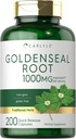 Carlyle Goldenseal Root Capsules 1000 mg | 200 Counter | 传统草药补充 | Non-GMO, Gluten Free