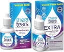湿眼干燥治疗眼滴 1.0 Fl Oz & Extra Dry Eye治疗眼滴 干眼润滑剂 0.5 fl oz瓶,2 Counter(Pack of 1)