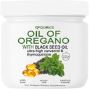 Oregano油与黑籽油软胶,Oregano油胶有机,2 in 1 6000mg Oregano油与黑籽油200mg,300 Count