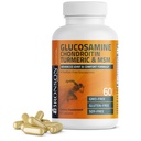 Bronson Glucosamine Chondroitin Turmeric & MSM 高级联合和动漫公式,支持健康关节,移动和动漫 - 非GMO, 60 Capsules